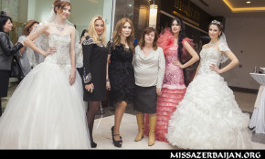 “Miss Azerbaijan-2013” iştirakçıları “Wedding Gallery” butikin açılışında